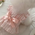 thumbnail image 7 of GASTROPOD Dog Dresses for Small Dogs Girl,Polyester Bow-Knot Princess Dress Dog Clothes,Lightweight Feel with Stripe Girl Dog Clothes,Pink,L, 7 of 7