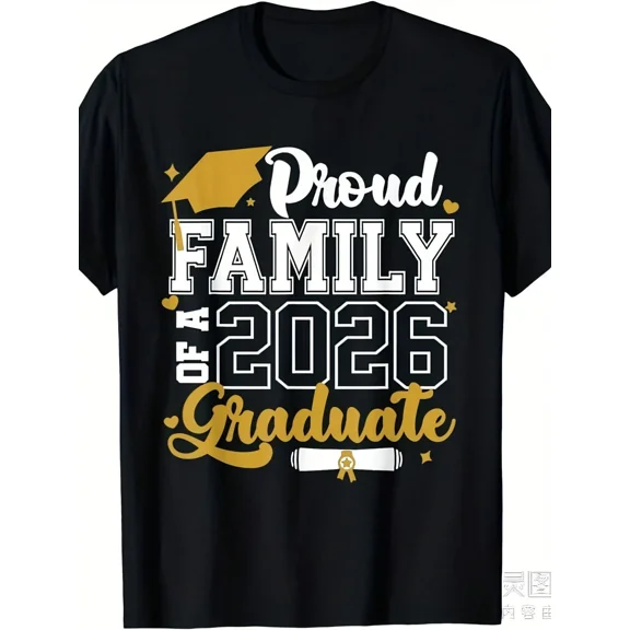 Unisex Proud Family Class of 2026 Graduation T-Shirt