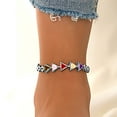 thumbnail image 4 of Kaash Customs Silver Color CZ Anklet for Women, 7"+2" inch Adjustable Size in Brass Metal, 4 of 4