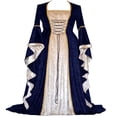 thumbnail image 1 of Vestido de disfraz de Cosplay para mujer, ropa Medieval, renacentista, Victoriano, irlandés, terciopelo, Retro, fantasía, Halloween, Carnaval, 1 of 5
