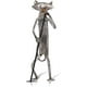 thumbnail image 1 of Música Gato Escultura de metal Estatua de hierro Artesanía hecha a mano, 1 of 4
