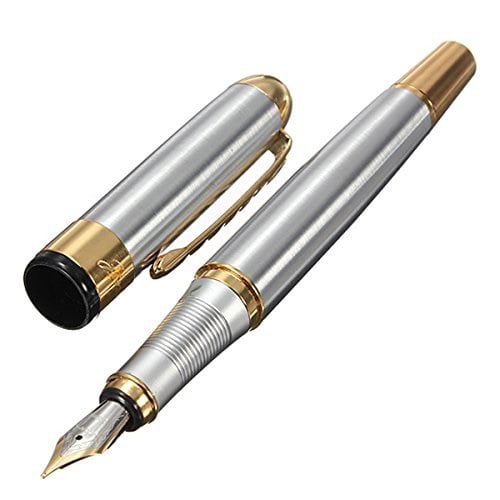 Jinhao 250 Smooth Metal Clip Fountain Pen Medium Fine Nib 0.5mm Writing Students 