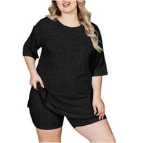 2 Piece Sets for Women Fashion Solid Color Short Sleeved Comfortable Hooded Casual Pants Home Clothing Set