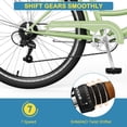thumbnail image 6 of ABORON Lightweight Women Bike for Commuting with Basket & Combination Lock - 24/26 inch 7 Speed Beach Cruiser Bike for Women - Low Step Through City Bikes Commute Bicycle for Ladies, 6 of 9
