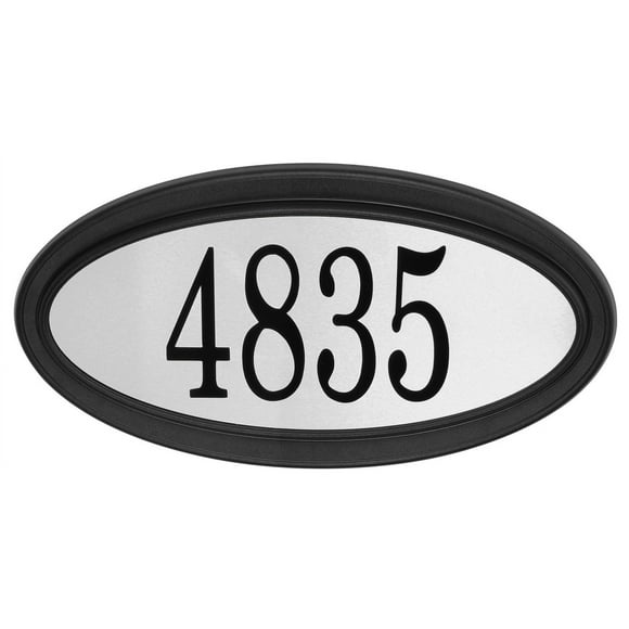PRO-DF Oval Contemporary Address Plaque