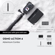 DJI Osmo Action 4 Adventure Combo with 64GB Pro Accessory Bundle and