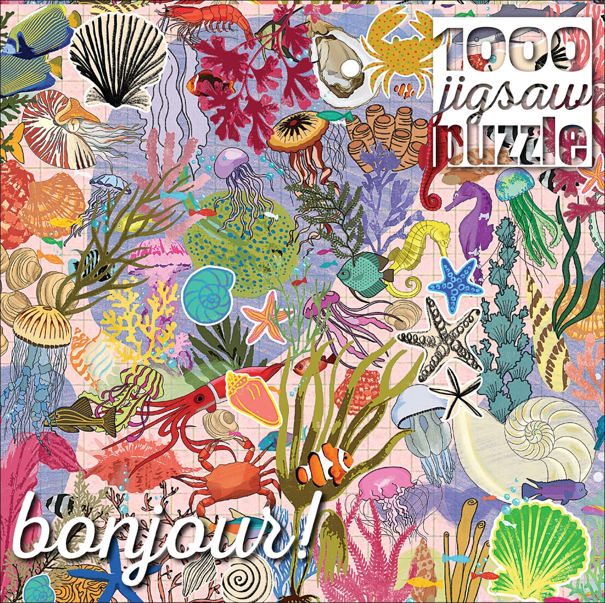Buffalo Games Bonjour 1000-Piece Interlocking 26.75 x 19.75-Inch Jigsaw Puzzle Assortment for Adults Ages 14+ (Styles May Vary)