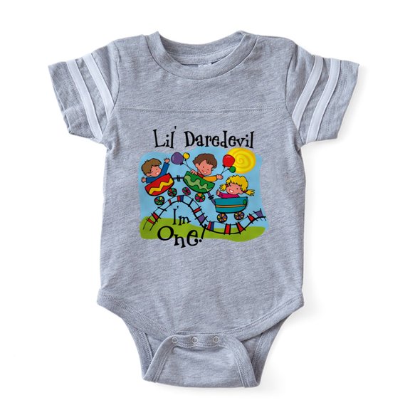 CafePress - Little Daredevil 1St Birthd - Cute Infant Baby Football Bodysuit