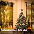 thumbnail image 6 of 300 LED Solar Courtyard Curtain Lights Outdoor Waterproof Fairy String Lights With 8 Modes for Garden Window Bedroom Wedding, 6 of 9