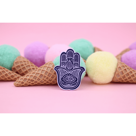 Hamsa Enamel Pin - Protection and Good Luck Pin