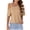 Khaki off shoulder tops for women a1, variant on Women Off Shoulder Tops Cold Shoulder Blouses Casual Solid Basic Tee Shirts Summer Vacation Beach Wear Fashion Clothes, Khaki M