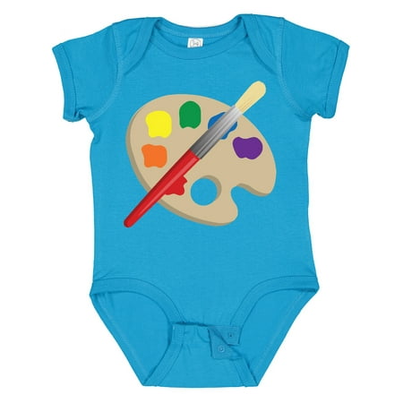 

Inktastic Artist Palette and Brush Gift Baby Boy or Baby Girl Bodysuit