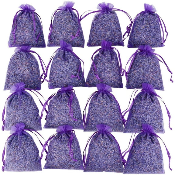 Vruelia French Lavender Sachets for Drawers and Closets Fresh Scents, Home Fragrance Sachet, Pack of 16