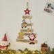 thumbnail image 4 of xihome Adorno colgante de muñeco de nieve de madera para puerta o pared en Navidad. Decoracin festiva navideña con veta de madera natural., 4 of 6