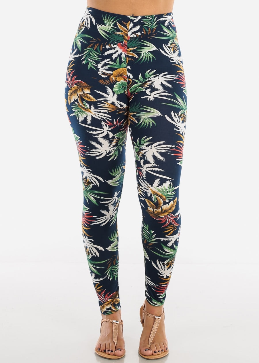 Floral Tropical Leggings With  International Society of Precision  Agriculture