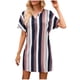thumbnail image 1 of Vestido de Verano Corto Clásico con Cuello en V, Vestido de Verano Ligero Y Casual, 1 of 8