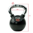 thumbnail image 6 of Valor Fitness Chrome Kettlebell - 45lb Full Body Strength Training Equipment, 6 of 7