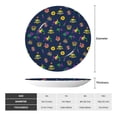 thumbnail image 2 of Bingfone Mardi Gras Carnival Print Bone China Dinner Decorative Plates,Handmade Ceramic Dinner Plate with Stand for Home Club-10in, 2 of 6