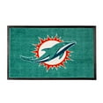 thumbnail image 3 of Miami Dolphins 2' x 3' Indoor/Outdoor Welcome Rug, 3 of 3