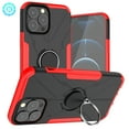 thumbnail image 1 of SaniMore for iPhone 14 Pro 6.1" 2022 Case, [360°Rotating Kickstand] [Magnetic Car Mount]Shockproof Anti-drop Tri-layer Matte Hybird Rugged Heavy Duty Protective Shell, Red, 1 of 14