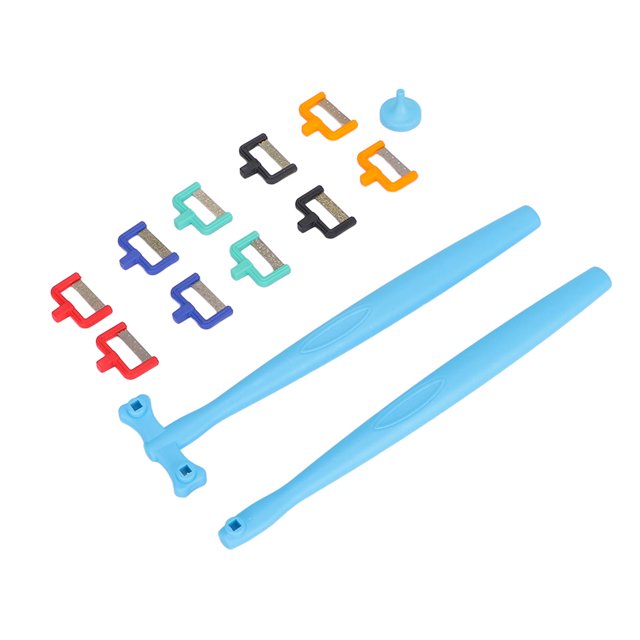 Kit de reducción de esmalte interproximal de tira de reducción de esmalte de ortodoncia profesional ergonómico higiénico para clínica dental ANGGREK Otros