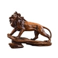 thumbnail image 3 of deevoka Desk Lion Statue Decoration Crafts for Living Room Desktop Bedroom Brown, 3 of 9