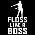 thumbnail image 4 of Floss Like A Boss - Flossin Dance Funny Emote Youth T Shirt - Small - Black, 4 of 6