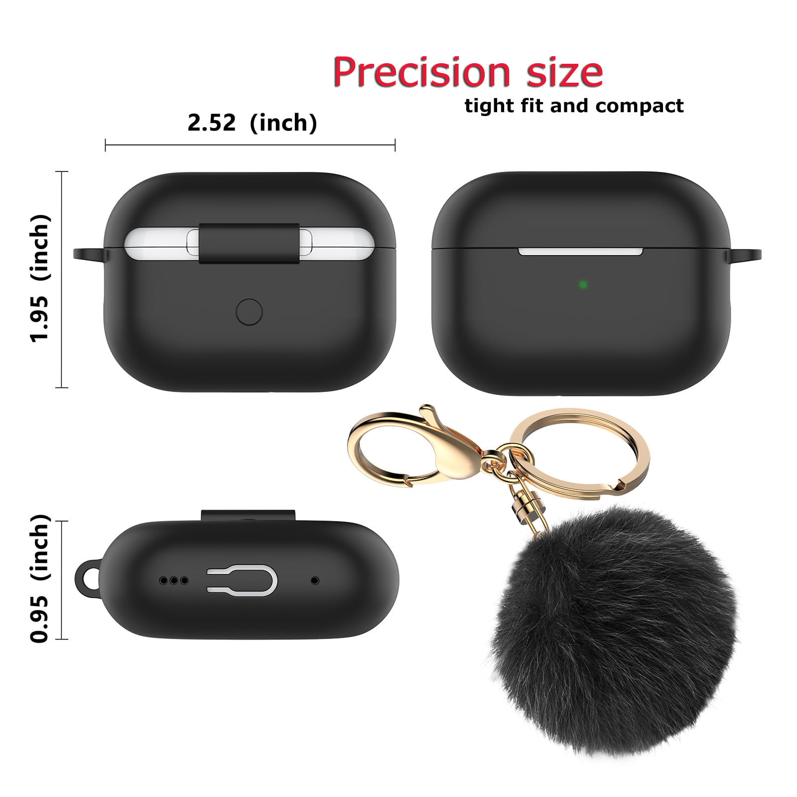 SAKHII for AirPods Pro 2nd Generation Case 2022 with Lanyard, Full-Body  Protective AirPods Pro 2 Case for Women Men with AirPods Pro 2 Wireless