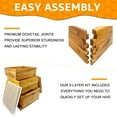 thumbnail image 4 of 10 Frame Langstroth Beehive Kit - Beeswax Coated 3-Layer Bee Hive (2 Deep Brood + 1 Medium Super) Professional Wood Box, Frames NOT Included, 4 of 7