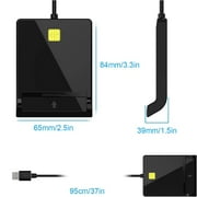 Smart Card Reader DOD Military USB Common Access CAC, Compatible with Windows, Mac OS and Linux