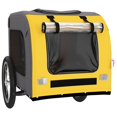 Bicycle Trailer Dogs Yellow and Grey Oxford Fabric and Iron