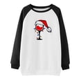 thumbnail image 4 of Qiopertar Femmes Décontracté Manches Longues Col Rond Hauts Chemises Amples Blouse Imprimé Graphique Chandail en Molleton Offres de la Semaine Liquidation à Moins de 5$ jusqu'à 90 % de Réduction, 4 of 4