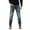 Dark Blue, variant on WTOBBY Men's Slim Fit Jeans with Functional Pockets Casual Trend Denim Trousers - Comfortable Stretch Long Pants Design for Streetwear and Daily Activity Wear Experience,Black 28