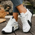 thumbnail image 2 of Womens High Top Fashion Sneakers Trail Running Shoes Casual Leather Cross Trainning Jogging Basketball Shoes, 2 of 6