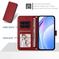 thumbnail image 2 of for Google Pixel 8 Pro Flip Wallet Case, Classic Card Slots RFID Blocking Premium PU Leather Magnetic Clasp Kickstand Shockproof Drop Protective Men Women Rugged Wallet Phone Cover, Red, 2 of 9