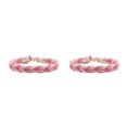 thumbnail image 1 of Justharion Appreciate Handcrafted Of Multicolored Braided Friendship Bracelet Fashionable AAA-005 2Set, 1 of 6