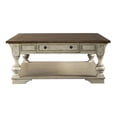 thumbnail image 3 of Bowery Hill Traditional Square Cocktail Table with Drawer - Antique White, 3 of 9