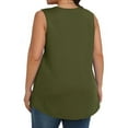 thumbnail image 6 of HongQid Plus Size Tank Tops for Women Summer Sleeveless Scoop Neck T-Shirts Tops Casual Tees Tunics Shirts, 6 of 6