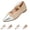 Beige, variant on Women Pointed Toe Slip on Flats Pearl Studded Strap Elegant Slip On Shoes Shallow Mouth Low Heel Wedding Dressy Comfortable Shoes Beige 38(US-7)