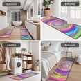 thumbnail image 5 of Colorful Tie Dye Spiral Pattern Kitchen Rugs Sets Of 3,Kitchen Runner Rugs Non Skid Washable,Decorative Kitchen Floor Mats for Kitchen,Sink,Laundry,17"x30"+ 17"x47" + 17"x59", 5 of 6