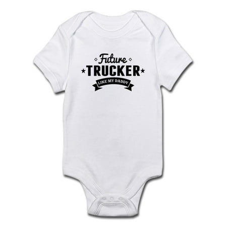 

CafePress - Future Trucker Like My Daddy Body Suit - Baby Light Bodysuit