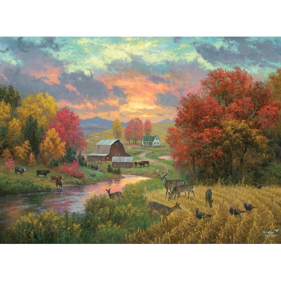 Jigsaw Wooden puzzle 300 pieces Abraham Hunter - Golden Retreat - Jigsaw Puzzle for Adults -Challenging Puzzle Perfect for Game Nights -