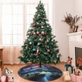 thumbnail image 7 of Sikiie Fantasy Landscape Starry Night 30-48 inches {designName} Print Christmas Tree Skirt Snowman Xmas Tree Skirt with Edge Christmas Decorations for Holiday Party-48", 7 of 7