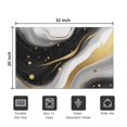 thumbnail image 5 of Black and Gold Marble Pattern Washable Non Slip Indoor Door Mat, Decorative Entry Rug for Entrance, Bedroom, Kitchen, Bathroom, 20"x32", 5 of 6