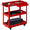 Red, variant on Rvchic 3 Shelves Steel Utility Rolling Cart 330 Lbs Capacity, for Garage, Workshop, Warehouse & Repair Shop Black