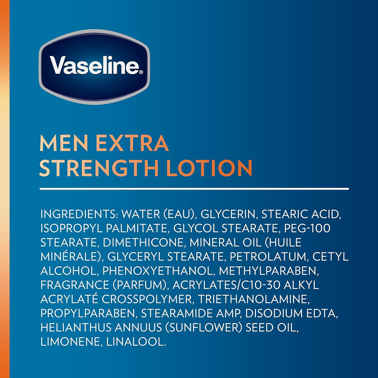 Vaseline Lotion for Dry Skin - Men Extra Strength Lotion, Fast-Absorbing Body Lotion Jelly and Ultra-Hydrating Lipids, 3-in-1 Body, Face, & Hands, 10 Oz Ea (Pack of 2)