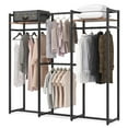 thumbnail image 1 of Tribesigns Garment Rack Heavy Duty Clothes Rack, Free Standing Closet Organizer with Shelves and Hanging Rod, Large Metal Clothing Rack for Hallway, Bedroom, 1 of 5