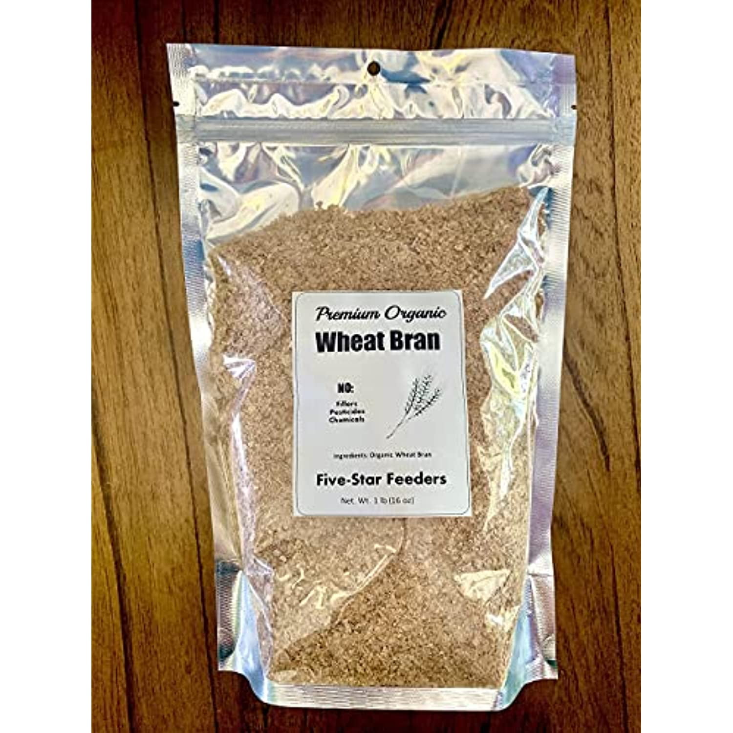 5 Lb. Wheat Bran Bedding/Gutload For Mealworms And Superworms By Five