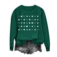 thumbnail image 2 of Meichang Chandails de la Saint-Valentin pour Femmes Sweat-Shirt Graphique Cœur d'Amour Col Rond Décontracté Manches Longues Cadeaux de la Saint-Valentin Pull Sweat-Shirts Liquidation de Printemps, 2 of 4