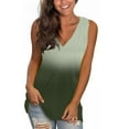 thumbnail image 2 of Honeeladyy Sales Online Womens V Neck Tank Tops Trendy Tie-Dyed Gradient Basic Sleeveless Shirts Summer Casual Blouse Tops Tunic, 2 of 4